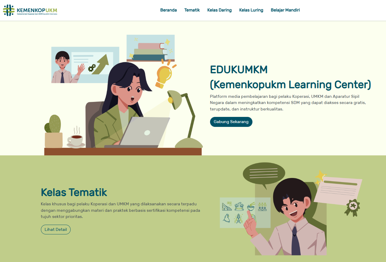 Platform E-Learning Nasional Edu Kemenkopukm